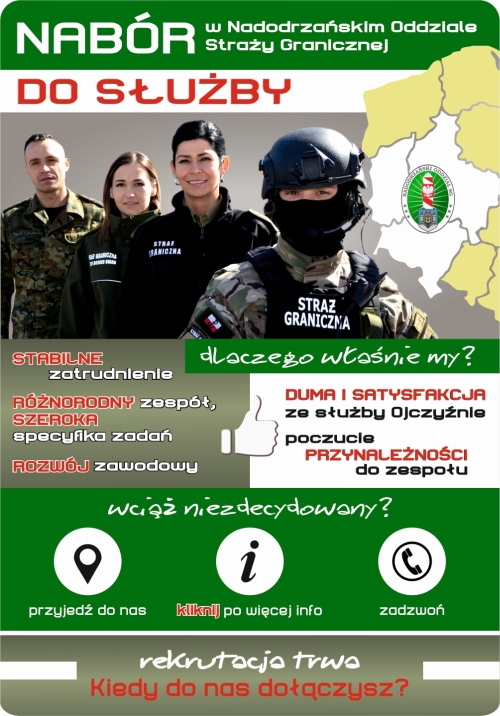 Plakat nabór do służby